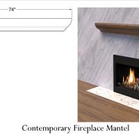 Sculpted Fireplace Mantel