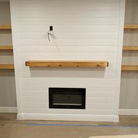 Bump-out Electric Fireplace Wall - Project by Clayton James Woodworks 
