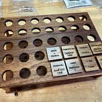 Pen turning bushing storage and organization