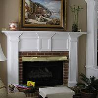 New fireplace mantle - Project by Carey Mitchell