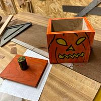 Making a Halloween Box with my Granddaughter 
