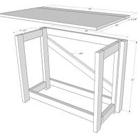 Folding Work Table 