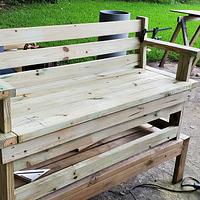 Outdoor Dock Bench with Storage