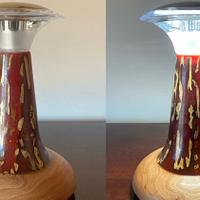 Cholla and epoxy bedside lamp - Project by Dave Polaschek
