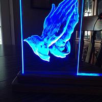 Acrylic and Corian Lithophane. - Project by Keith Hodges