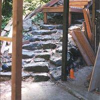 Winding Stairs Over Original Rock Stairs