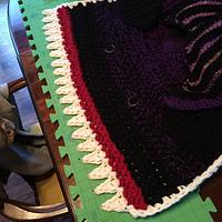 Black and Purple Ombre Shark Blanket
