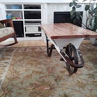 wheelbarrow Coffee Table  - Project by Justin 