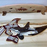 Marquetry - Orca Spirit bench