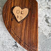 Heart-Shaped Cribbage Board - Project by Alan Sateriale