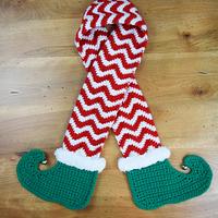 Jingle Bells Elf Scarf Pattern - Project by Chelsea