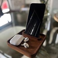 Walnut Phone Holder - Project by Shiro Campos 