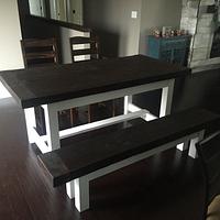Farmhouse Style Table - Project by Michael Ray