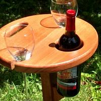 Solid Oak and Mahogany  Wine Tables