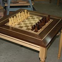 Chess Table and 3d cut pieces.. - Project by MontanaBob