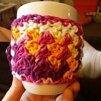 coffee mug cozie #2 - Project by Down Home Crochet