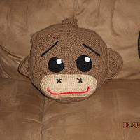 Josh's monkey pillow - Project by Charlotte Huffman