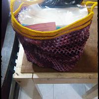 Purple "dietforplastic" bag - Project by Na Fatwaningrum