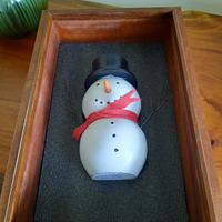 Snow man and presentation/storage box