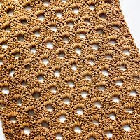 The Caramel Arcade Crochet Table Runner - Project by rajiscrafthobby