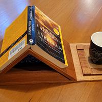 Book and coffee mug stand