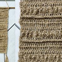 Simple Country Side Crochet Jute Wall Hanging  - Project by rajiscrafthobby