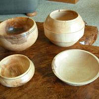 Four Maple Bowls