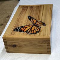 Eyeglass Storage - colored pyrography 