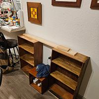 Recycled drawers into Book Shelves