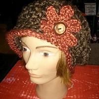 Freestyle brown and rust slouchy newsboy hat - Project by Sam Remesz