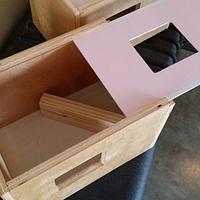 Scent boxes for dog training.