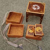 Japanese stacking storage box with cover - Ju Kobako