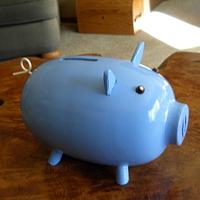 Blue Piggy Bank