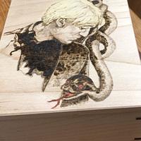 Small Box - pyrography ( not laser)