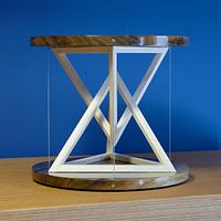 Mini Tetrahedral Tensegrity Table - Project by Ron Stewart