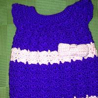 New born baby girl dress with bow - Project by Lynn46