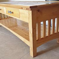 Mission Style Solid Knotty Pine Coffee Table