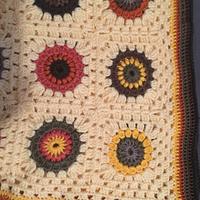 Sunflower Inspired Granny Square Afghan