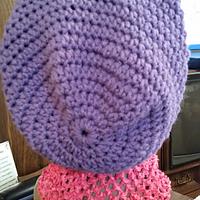 Slouchy Beanies, Crochet, Purple