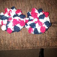 4th of july dishcloth and 2 scrubbies