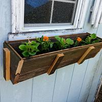 Fence picket planter boxes