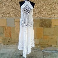 Wedding Dress, Bohemian Clothing, Bridal Crochet Dress, Alternative Wedding Dress - Project by etelina