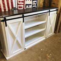 Barn door TV console - Project by Fiftyfoursouth