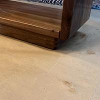 Walnut shelf to match the style of the mirror i made earlier