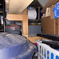 Indoor lumber rack