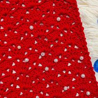 Simple and Easy Crochet Table Runner Valentine's Day Pattern - Project by rajiscrafthobby