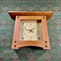Arts And Crafts Style Clock With Greene And Greene Ebony Plugs - Project by James McIntyre