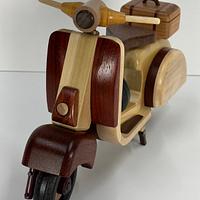 Completed Dutchy Wasp scooter