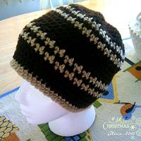 Houndstooth Men's Beanie - Project by Esteesue