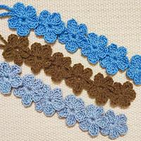 Crochet Flower Garland Bookmark - Project by rajiscrafthobby
